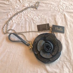 Denim Rose Crossbody